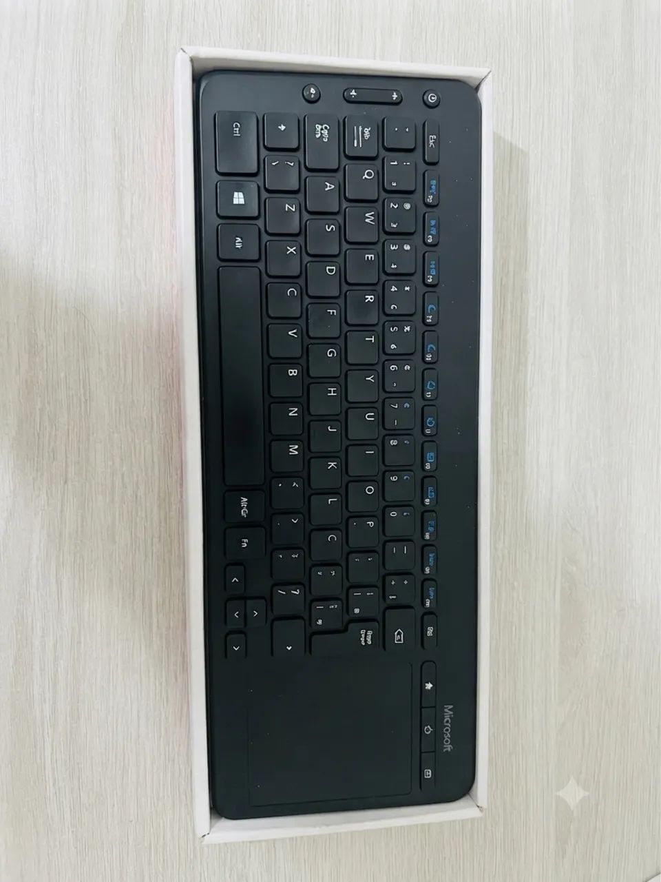 Teclado Microsoft All-in-One Media Keyboard + Touchpad | Caixa Original
