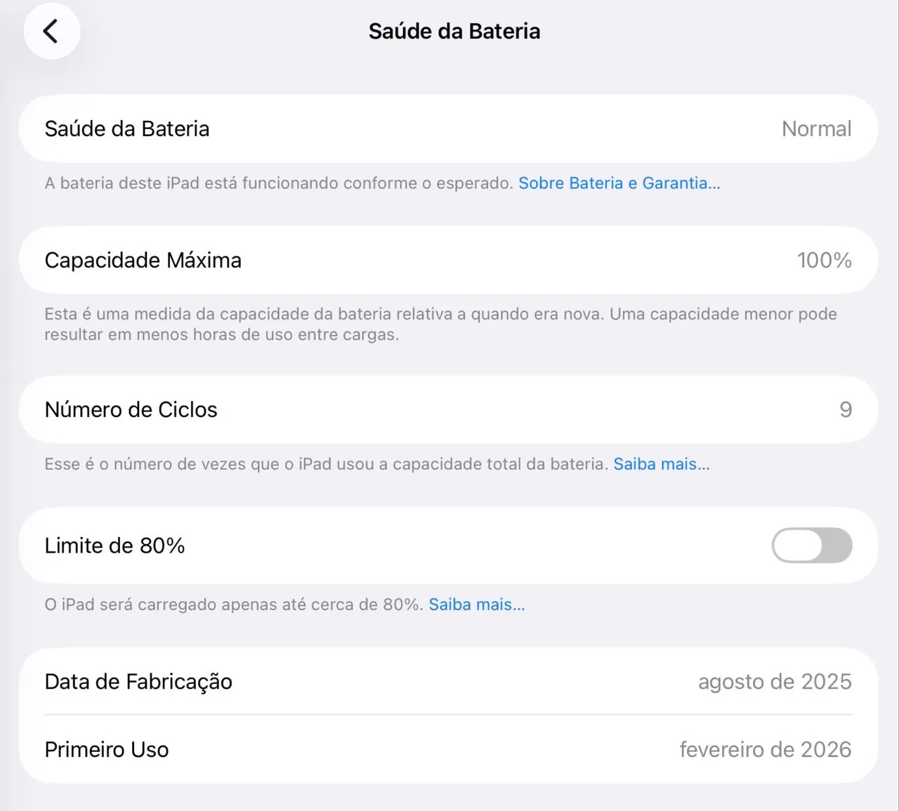 Ipad pro m5 13 polegadas 2tb tela de nano-texture apenas 8 ciclos, 16gb de ram ( 2 tera ) - Foto 2