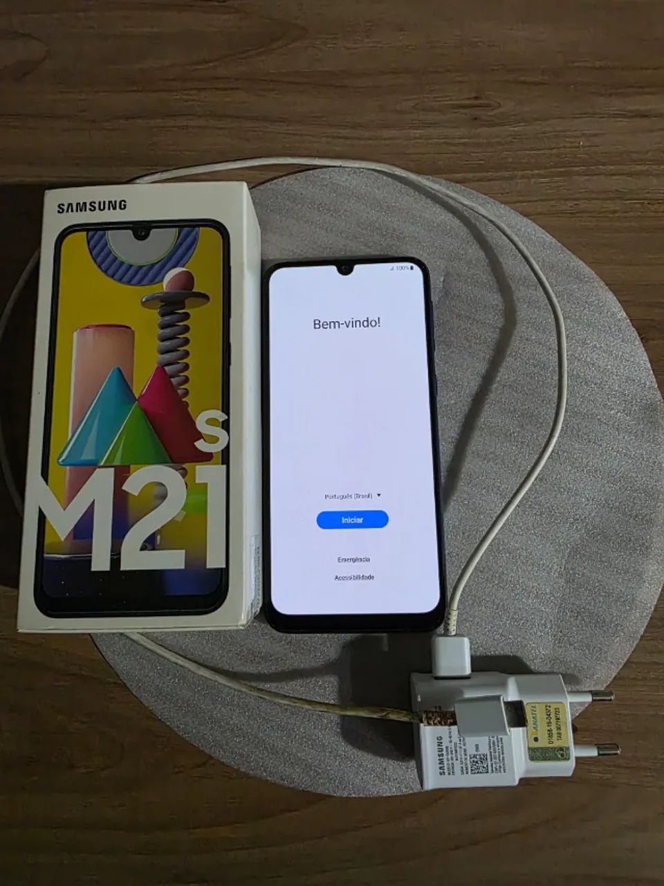 Celular Galaxy M21S Usado Funcionando perfeitamente com caixa carregador - Foto 4