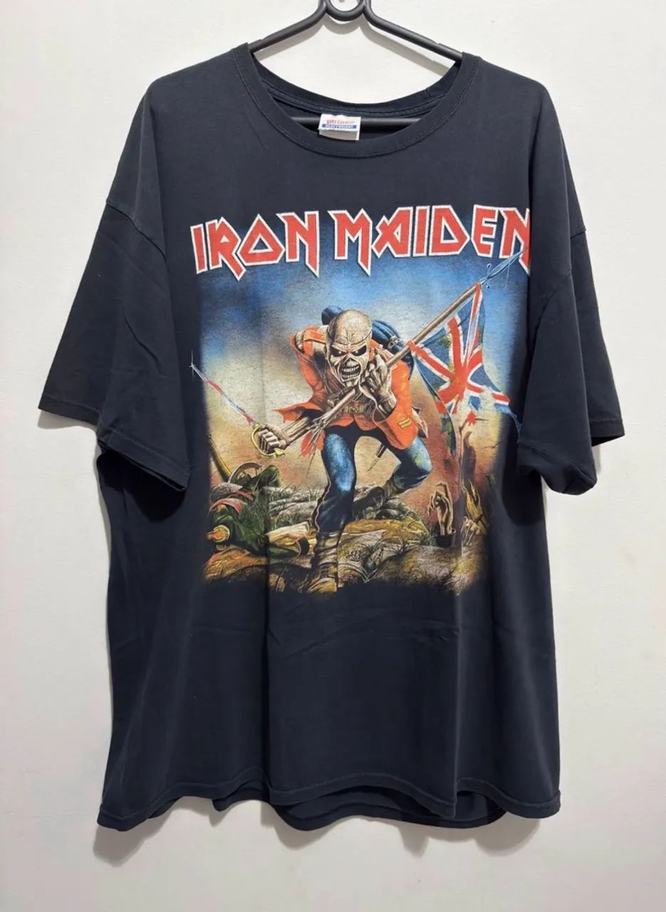 Camiseta Iron Maiden hanes 