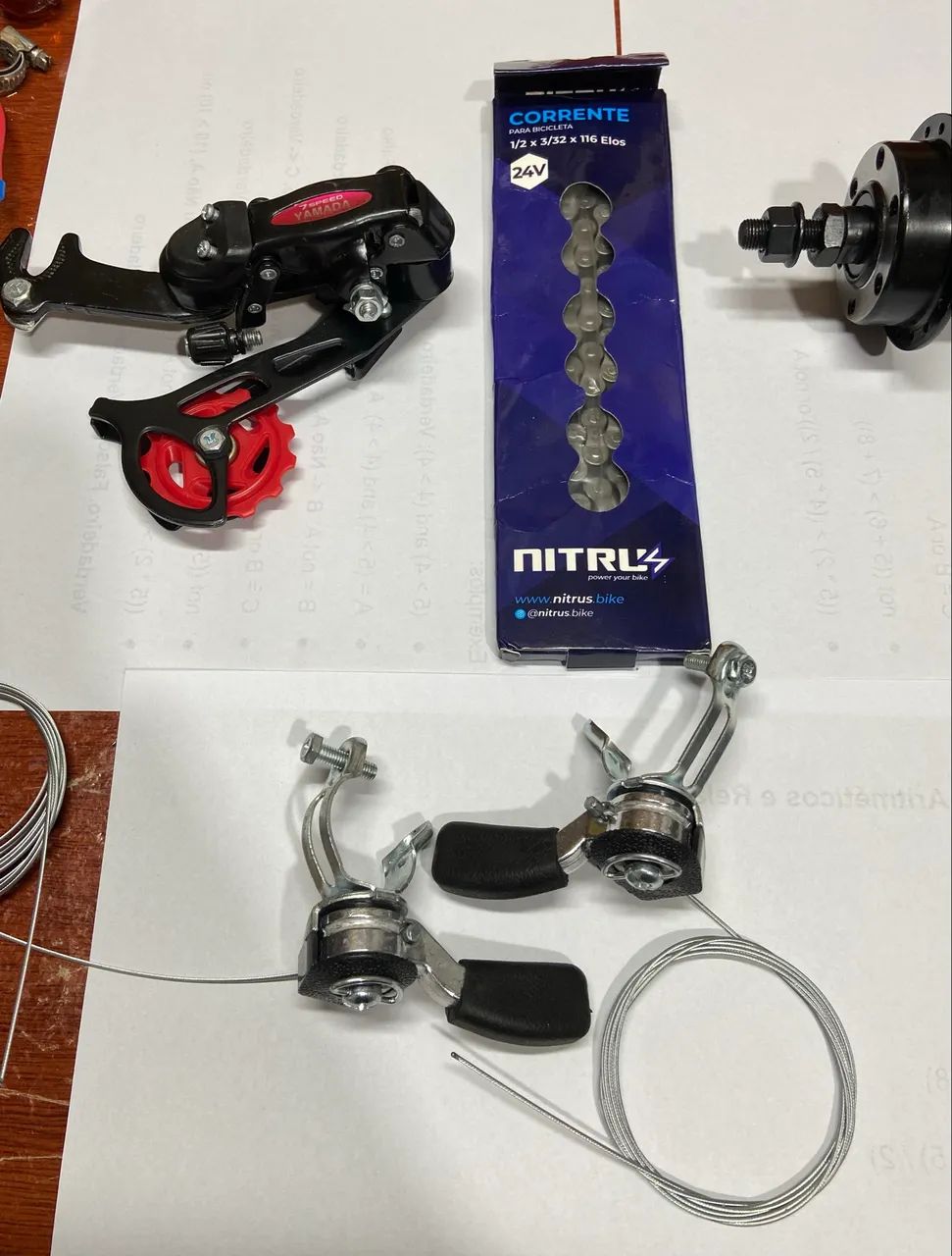 Lote com Peças novas de bicicleta - Foto 4