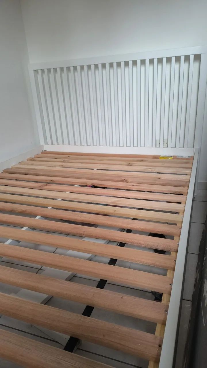 Cama de casal branca Tok stok - Foto 2