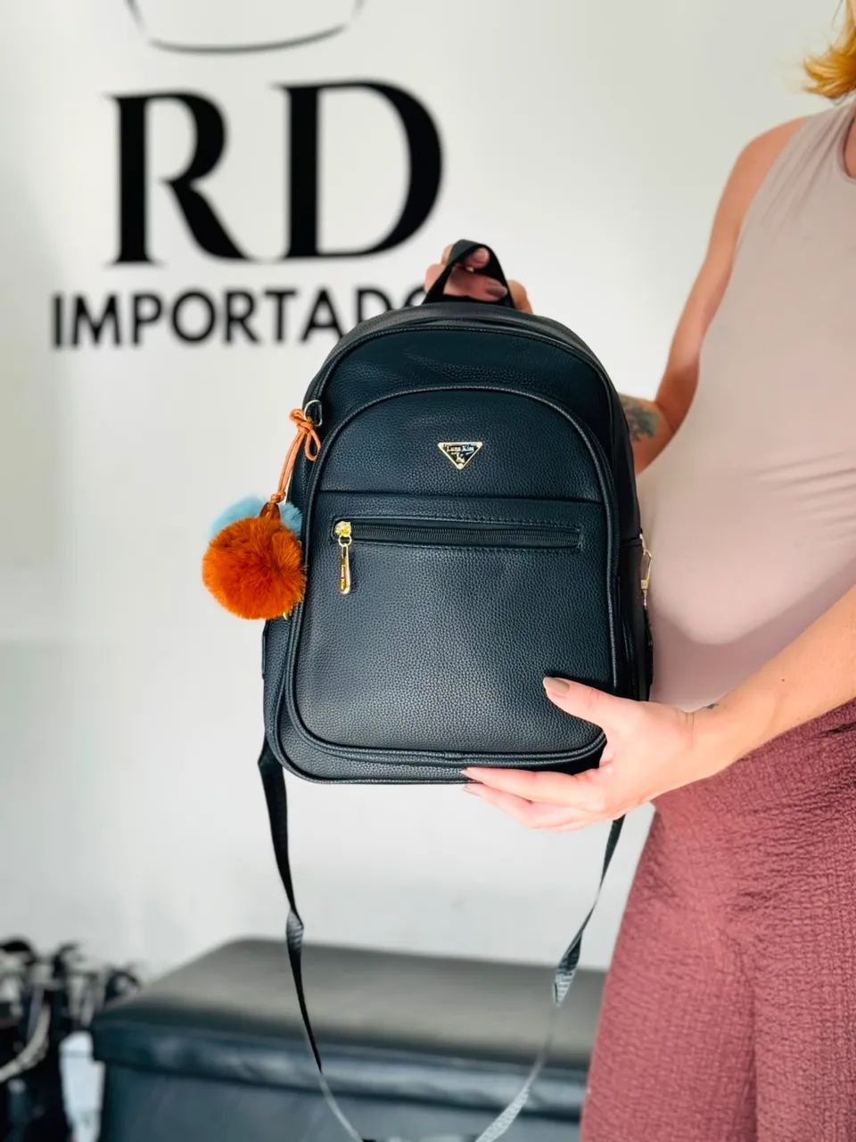 Mochila Feminina em Couro - Foto 5