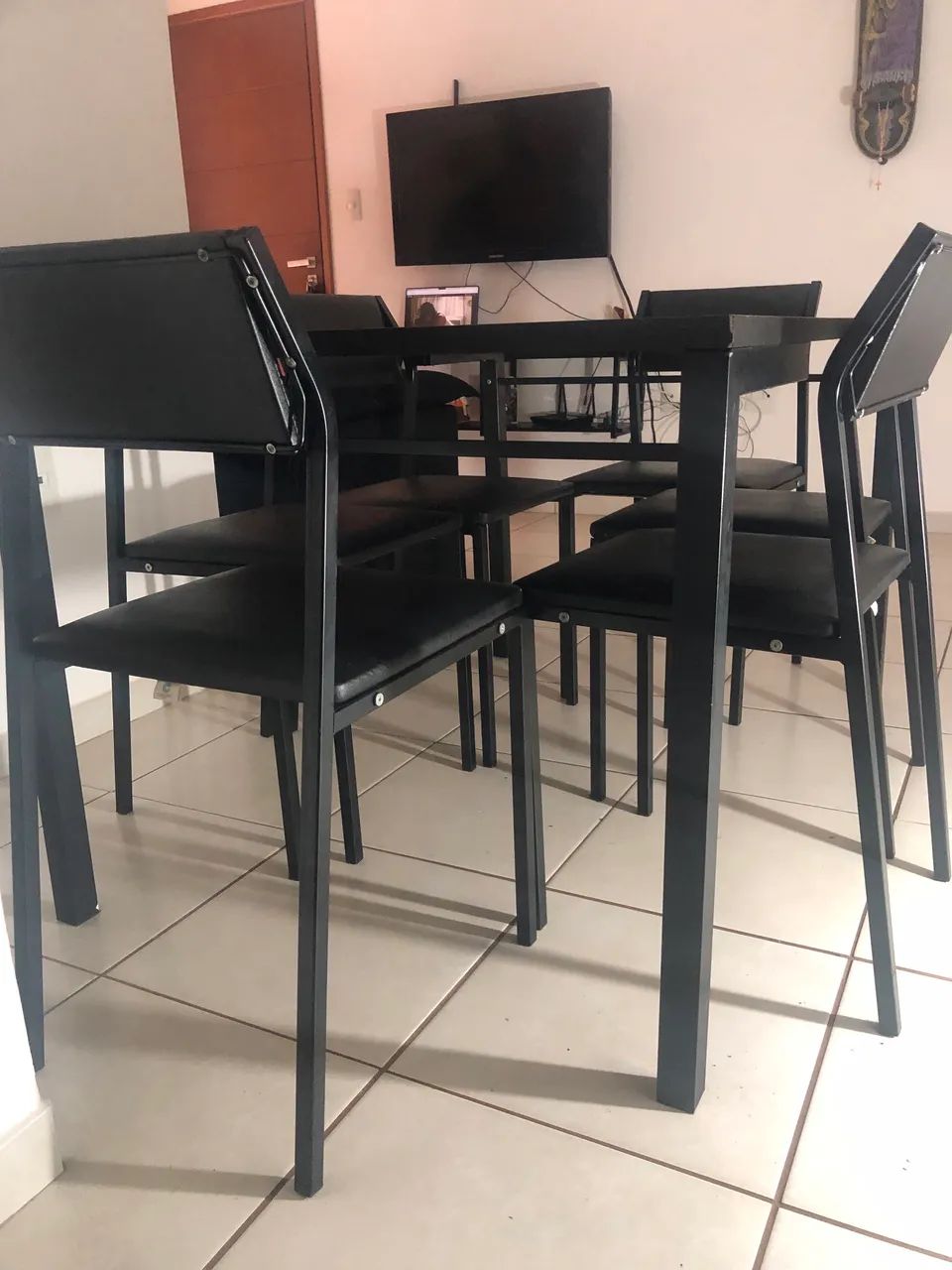 MESA CARRARO COM 6 CADEIRAS - Foto 4