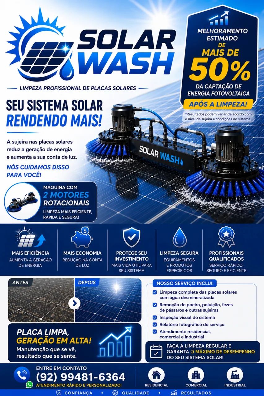Limpeza de placa solar - Foto 5
