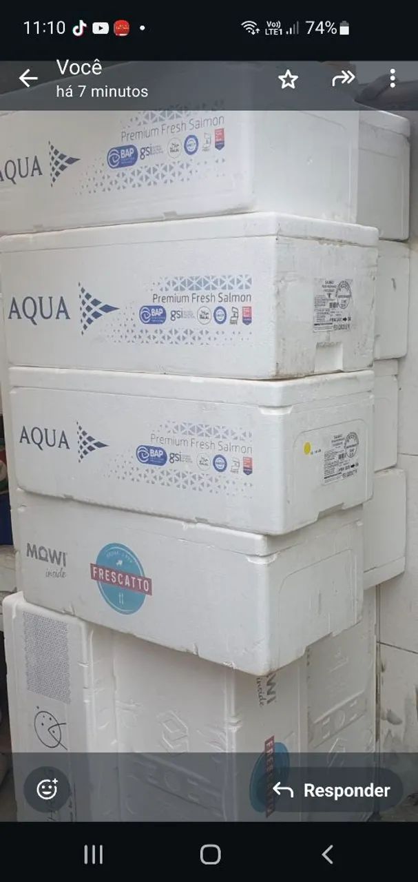 Vendo caixas de Isopor