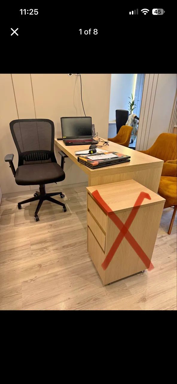 Mesa + Painel 100% MDF