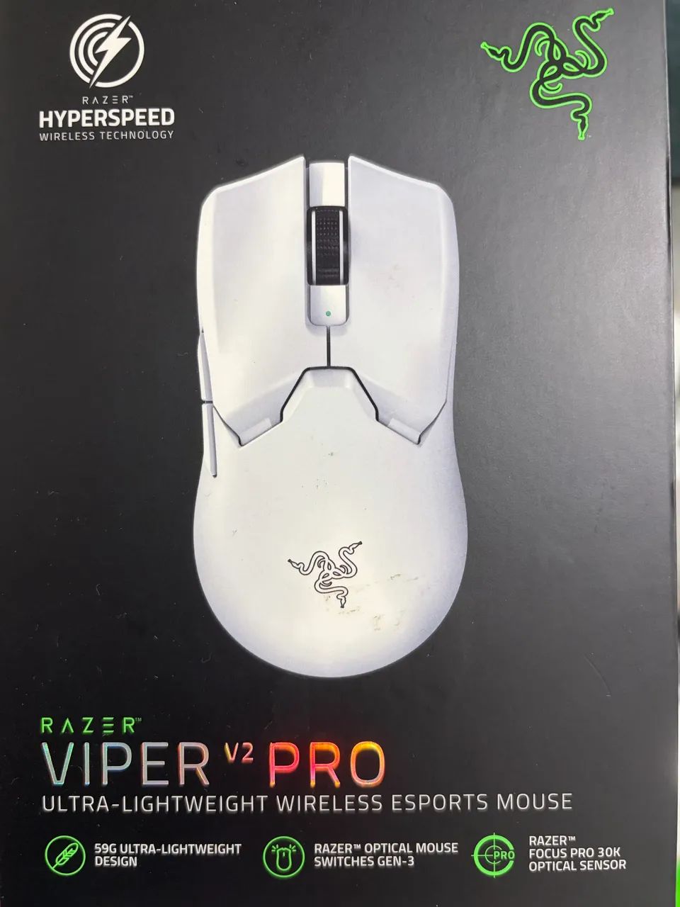 Mouse Razer Viper V2 Pro Branco - Foto 2