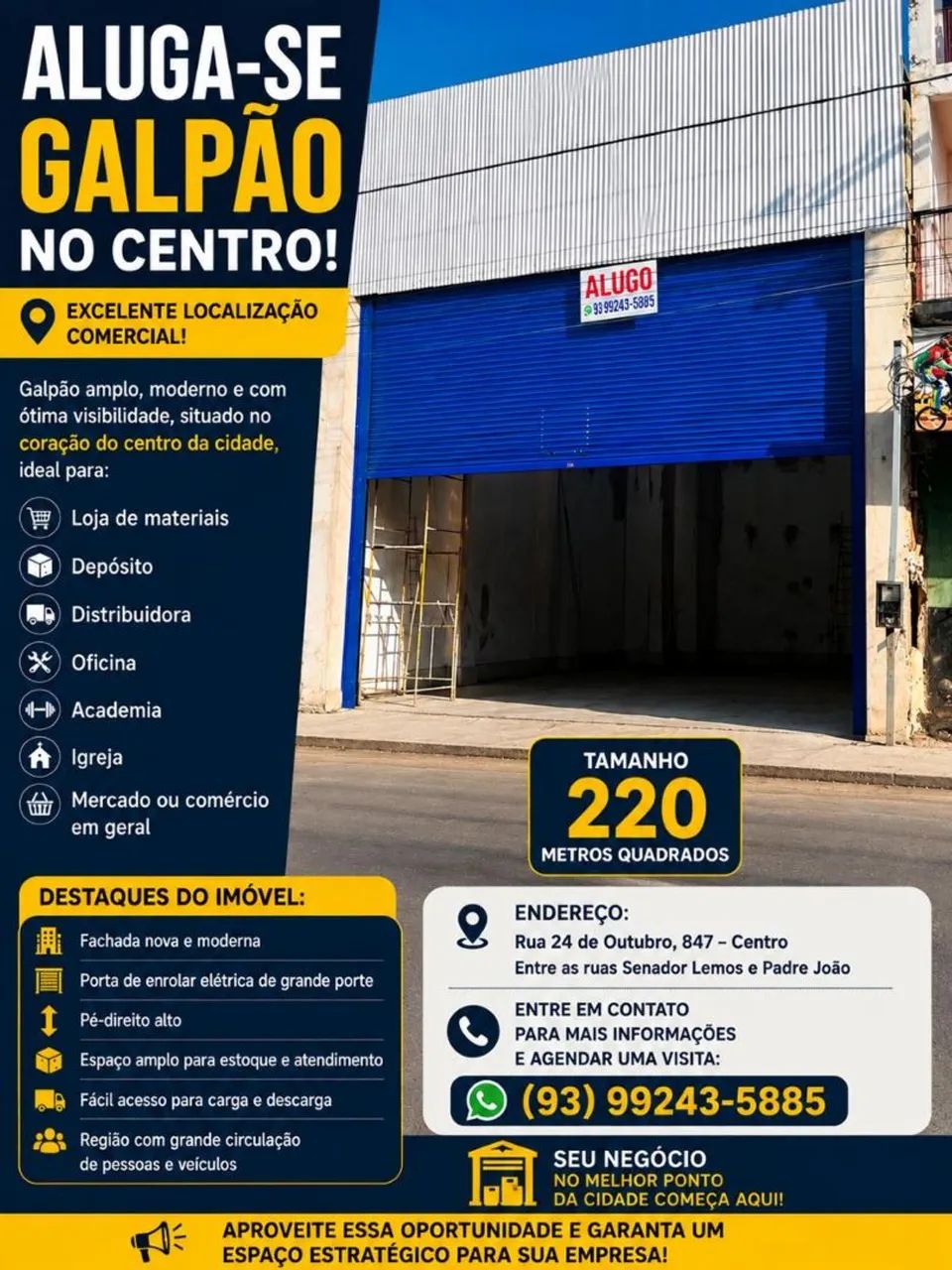 Galpão Novo Excelente Localização