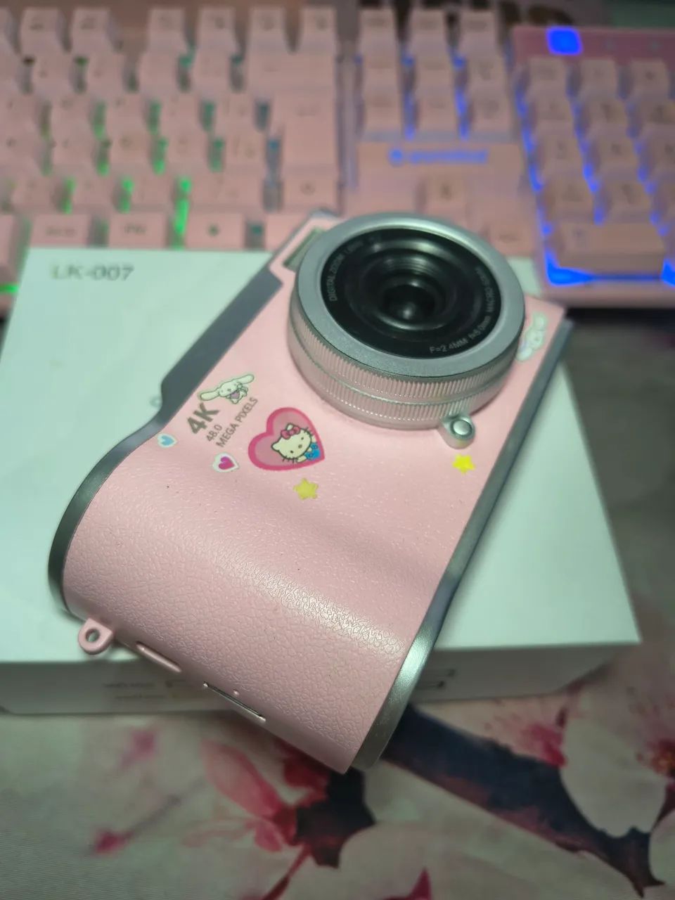 Câmera digital rosa fofa - Foto 4