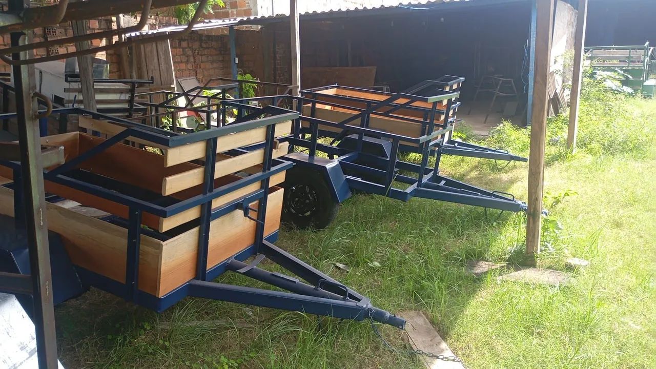 Reboque de um eixo fazendinha  - Foto 2