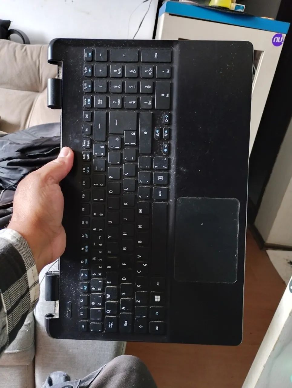 Carcaça Acer Aspire E5-571 / E5-531 com Teclado e Touchpad - R$180