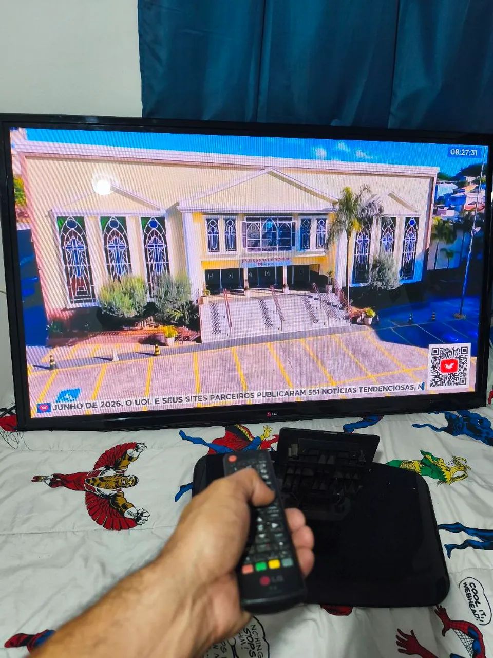 TV LG 50 polegadas (50PB560B) + Suporte e Controle Original! R$490. HDMI não funciona  - Foto 2
