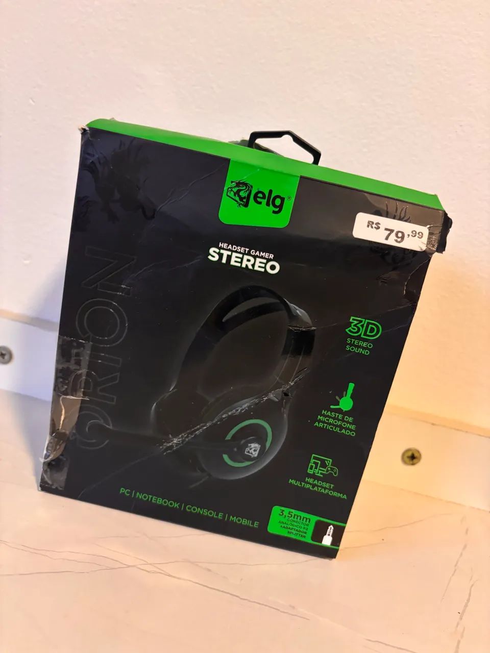 headset Novo com nota fiscal 