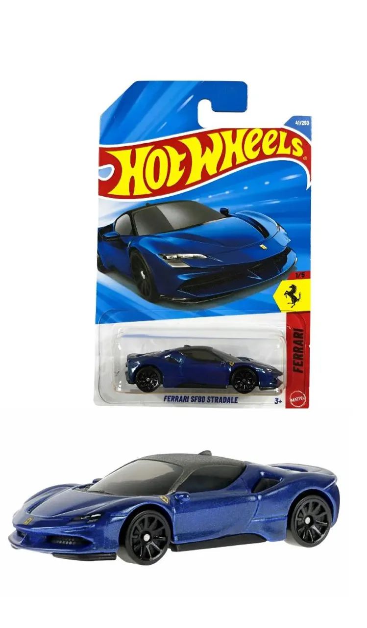 Hot Wheels Ferrari SF90 STRADALE Azul - Foto 2