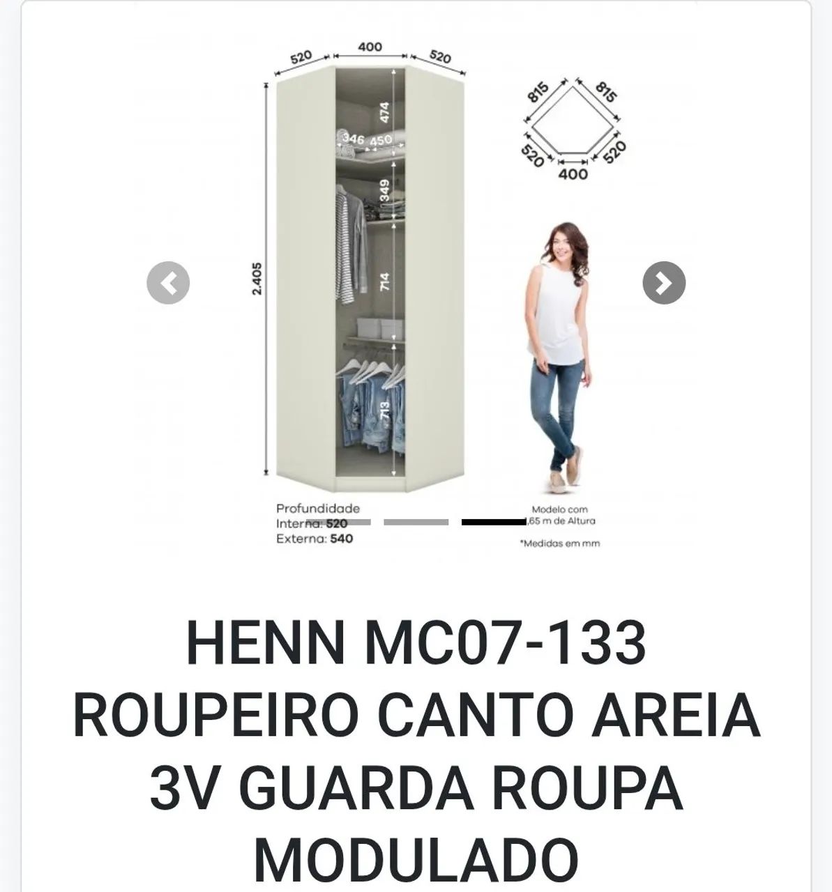 Guarda-roupas Modulado  - Foto 3