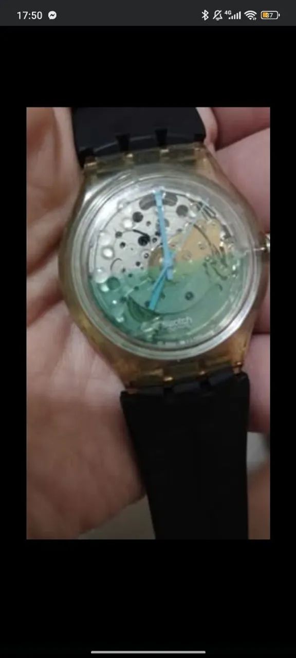 Relógio Swatch Automatic BIG DROP SAK127 (1997) funcionando sem a pulseira original.<br><br> - Foto 2