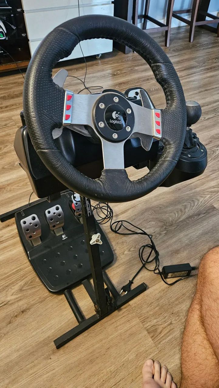 Volante Logitech G27 com suporte - Foto 2
