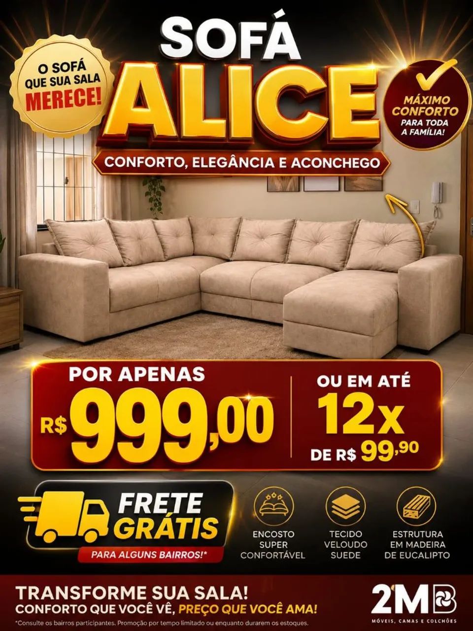 Sofá Direto da Fábrica - Foto 5