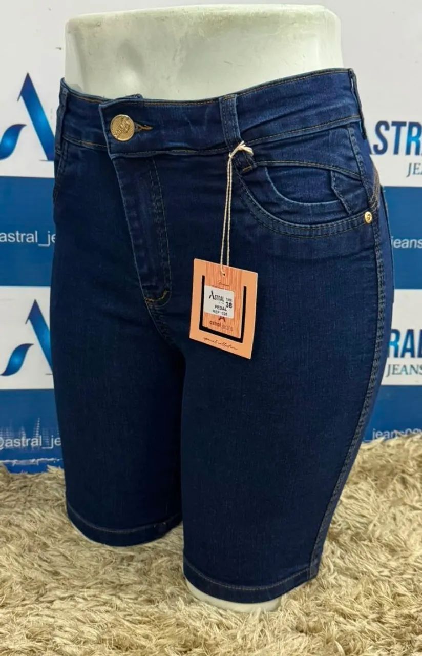 Bermuda jeans feminina - Foto 3