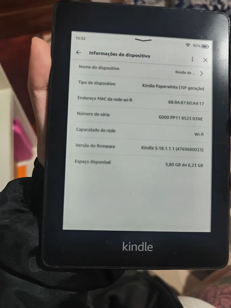KINDLE PAPERWHITE GERAÇÃO 10