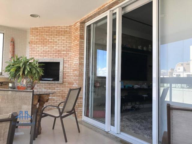 Amplo apartamento mobiliado no joão paulo com linda vista para o mar, 3 suítes, sacada e 3 - Foto 4