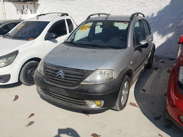 Citroen C3 xtr 2008 prata 1.4 8v flex+gnv+couro+rodas+revisado+novíssimo! - Foto 5