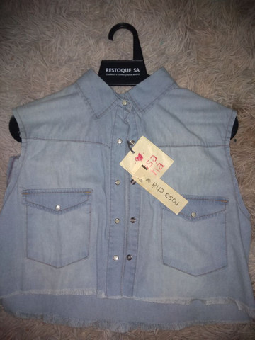 jaqueta jeans rosa cha