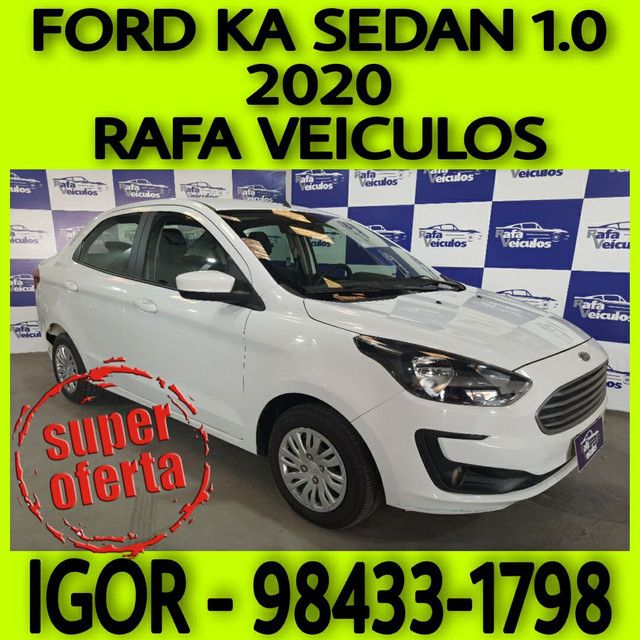 FORD KA SEDAN 1.0 FLEX 2020 NA RAFA VEICULOS GG