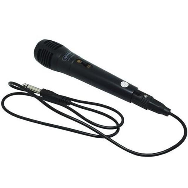 Microfone Profissinal Karaokê Knup P10 Cabo 1,5m  - Foto 2