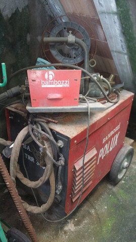 Máquina de solda mig mag bambozzi trr 3050 com cabeçote sag 1006 completa com tocha