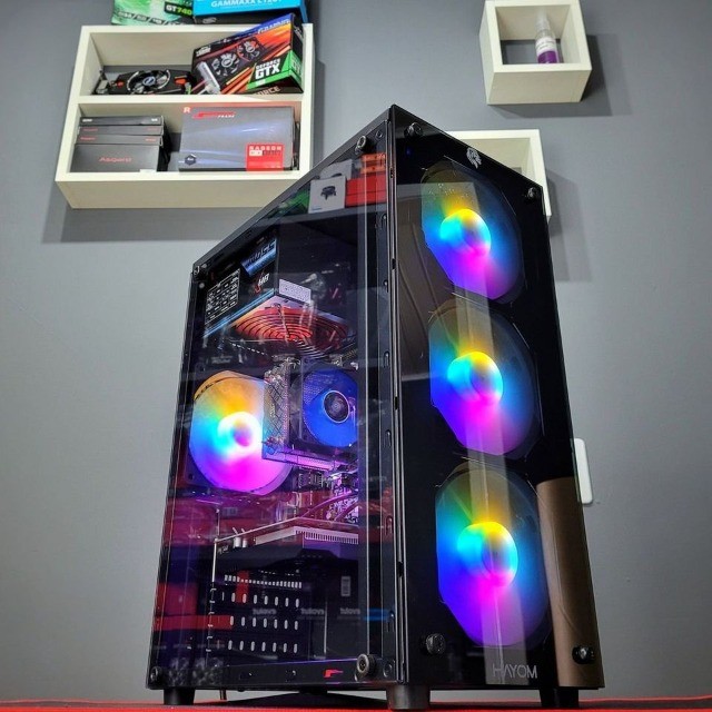 PC Gamer Ryzen 5 + RX 580 8 GBs c/SSD  Novo (Roda tudo) Ac Cartão - Foto 3