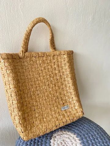 Bolsa de praia palha 