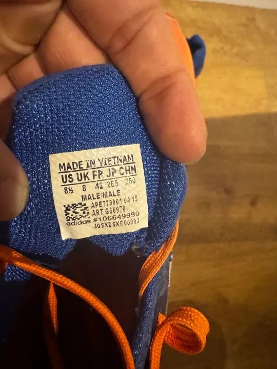 Tênis Adidas Azul e Laranja - Foto 4