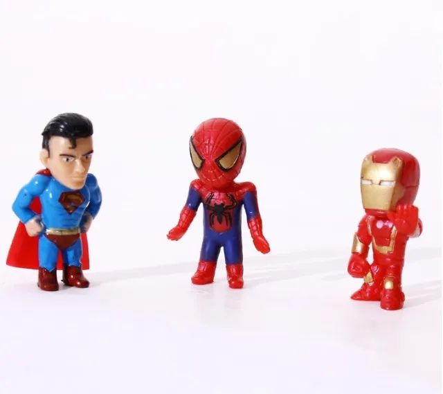 Kit c/12 Miniaturas: Marvel / Vingadores / The Avengers / Capcom Action Figure - Foto 4