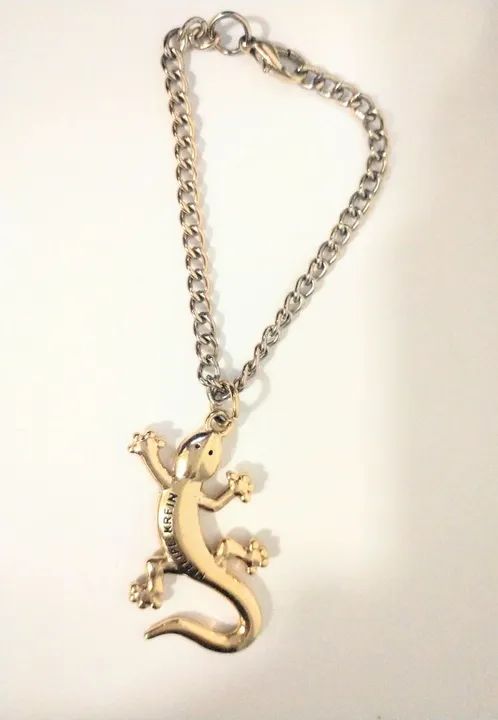 Chaveiro dourado lagarto  - Foto 3