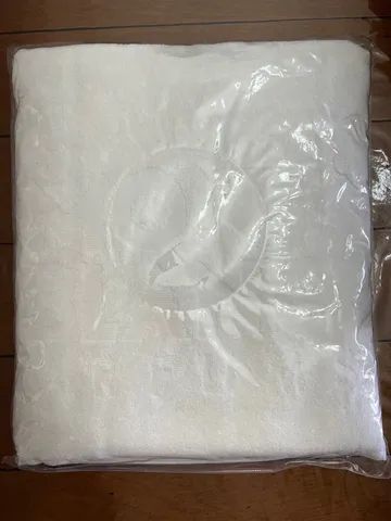 toalha de banho branca montblanc parfums nova exclusiva  - Foto 3