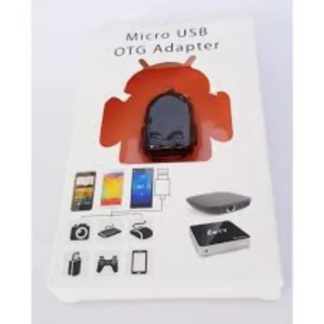 Adaptador Preto Otg V8 Para USB Android Robô Para Celular e Tablet - Foto 4