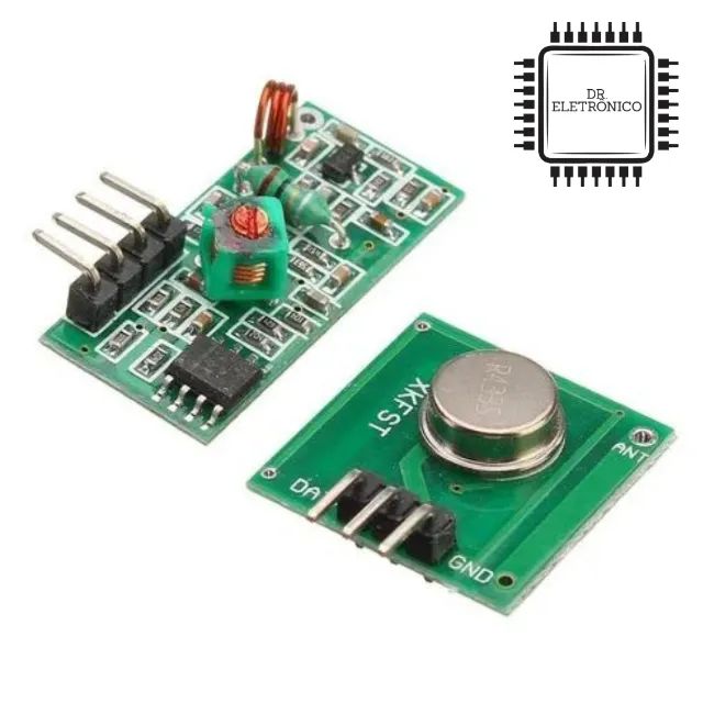 Módulo RF Transmissor+Receptor 433mHZ - Foto 2
