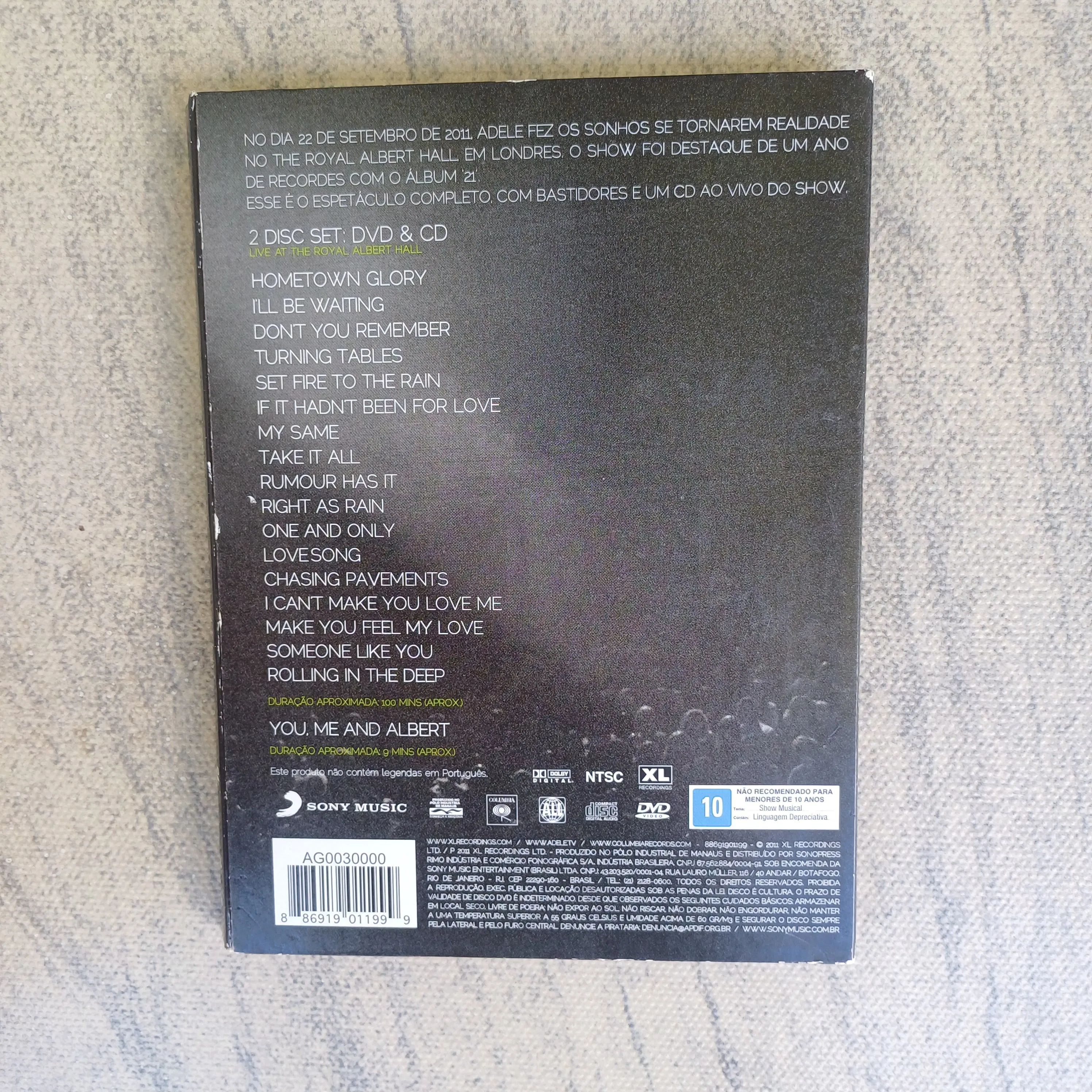 DVD Adele original,  impecável!63824119118979123