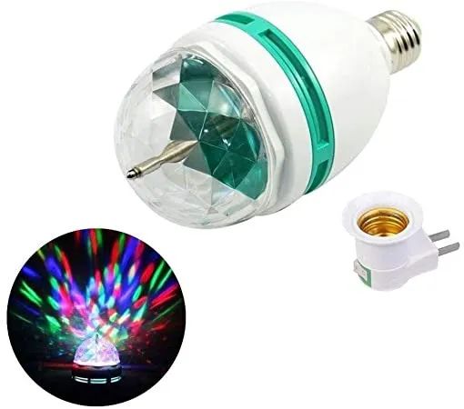 Lâmpada Rgb Para Festa 3w - Bola Maluca Luatek W998 - Foto 2
