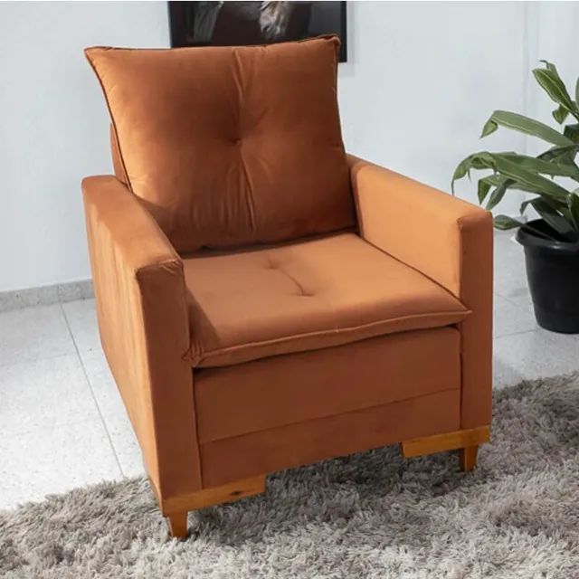 Promoção! Poltrona Paris Terracota Até 12x - Frete Grátis
