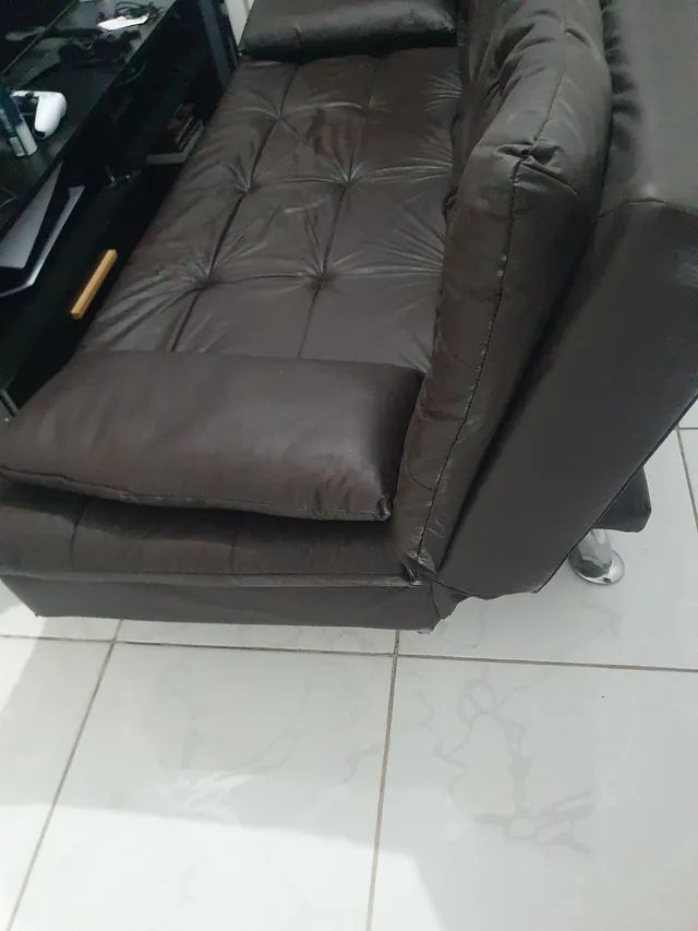 Sofácama de couro 3 lugares Sofás e Poltronas Novo Osasco, Osasco 1299010801 OLX