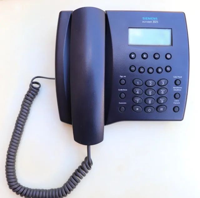 Telefone Siemens Euroset 3025 Original Semi Novo Com Agenda Telefonica 50