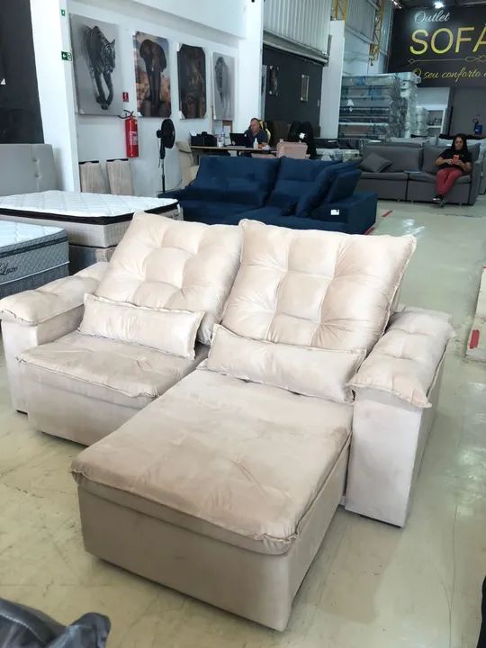 Sofa Retratil Reclinável New York 2,00 mts  - Foto 4