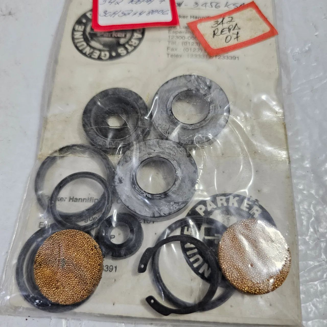 Kit reparo valvula solenoide parker novo original 52148006 - Foto 2