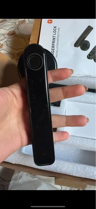 Fechadura eletrônica com leitor biométrico  - Foto 2