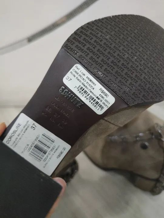 Bota de camurça Schutz 37 - Foto 5