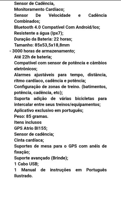 Ciclocomputador Atrio com fita cardíaca e medidor de cadência  - Foto 4