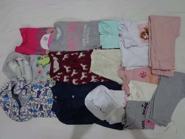 Lote de roupas infantil TAM 7/8 anos